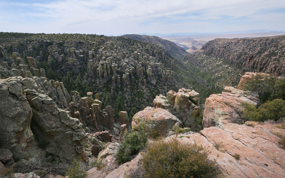 Heart of Rocks, Inspiration Point, Echo Canyon via Rhyolite Canyon in Chiricahua National Monument, AZ