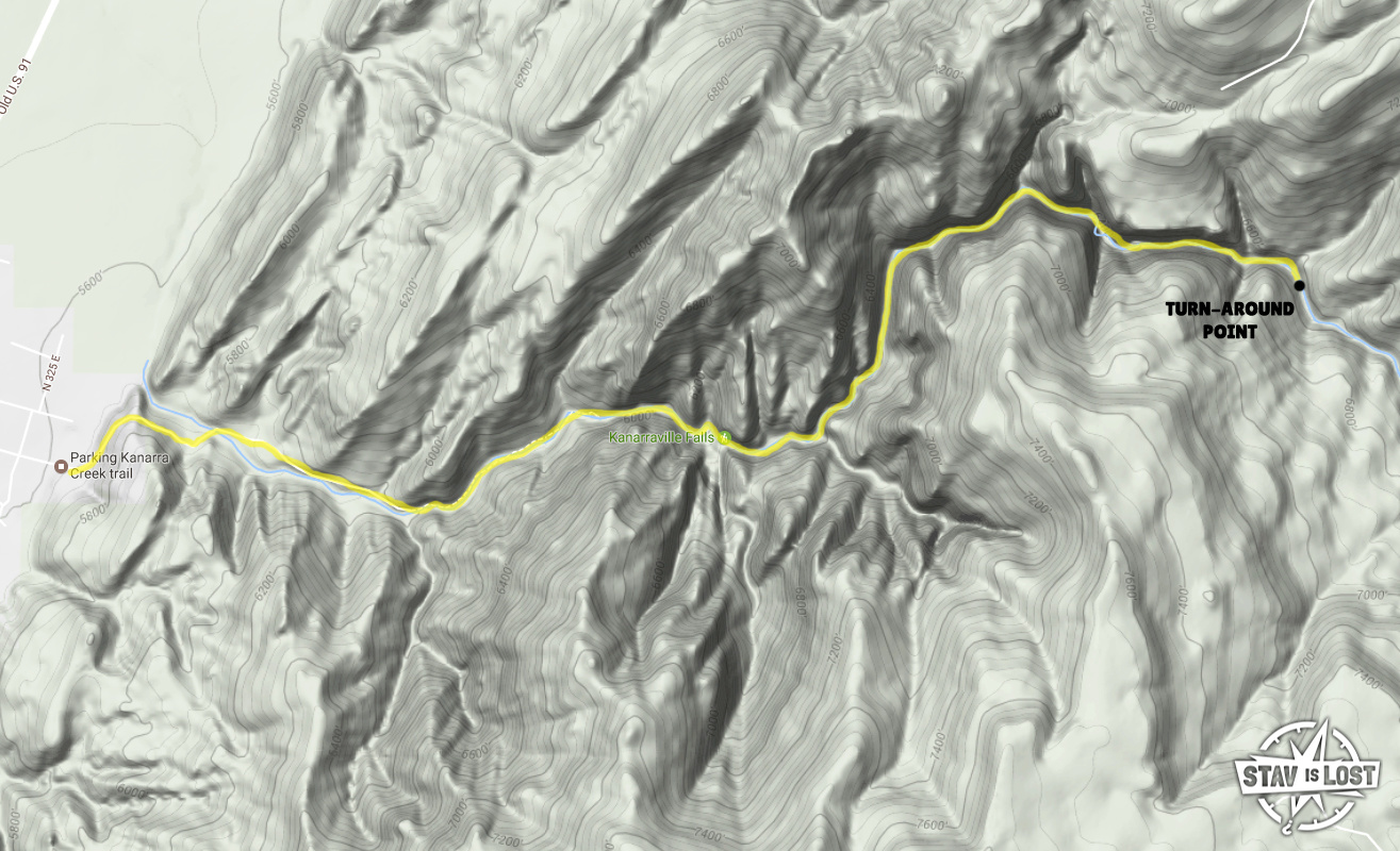 Hiking Kanarra Creek Canyon and Kanarraville Falls in Kanarraville BLM