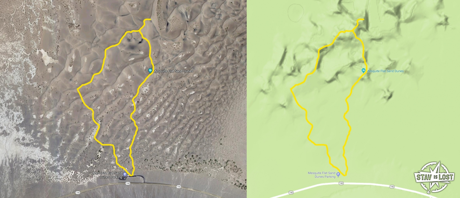 map for Mesquite Flat Sand Dunes by stav is lost