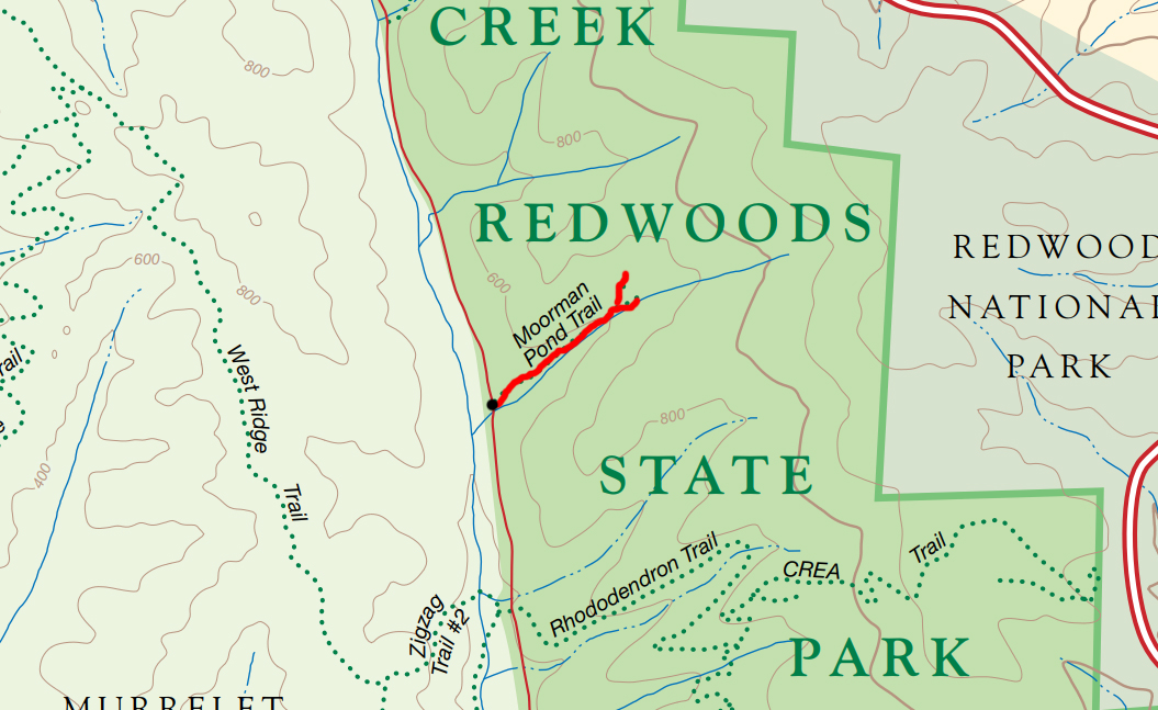 map for Moorman Pond Trail by stav is lost