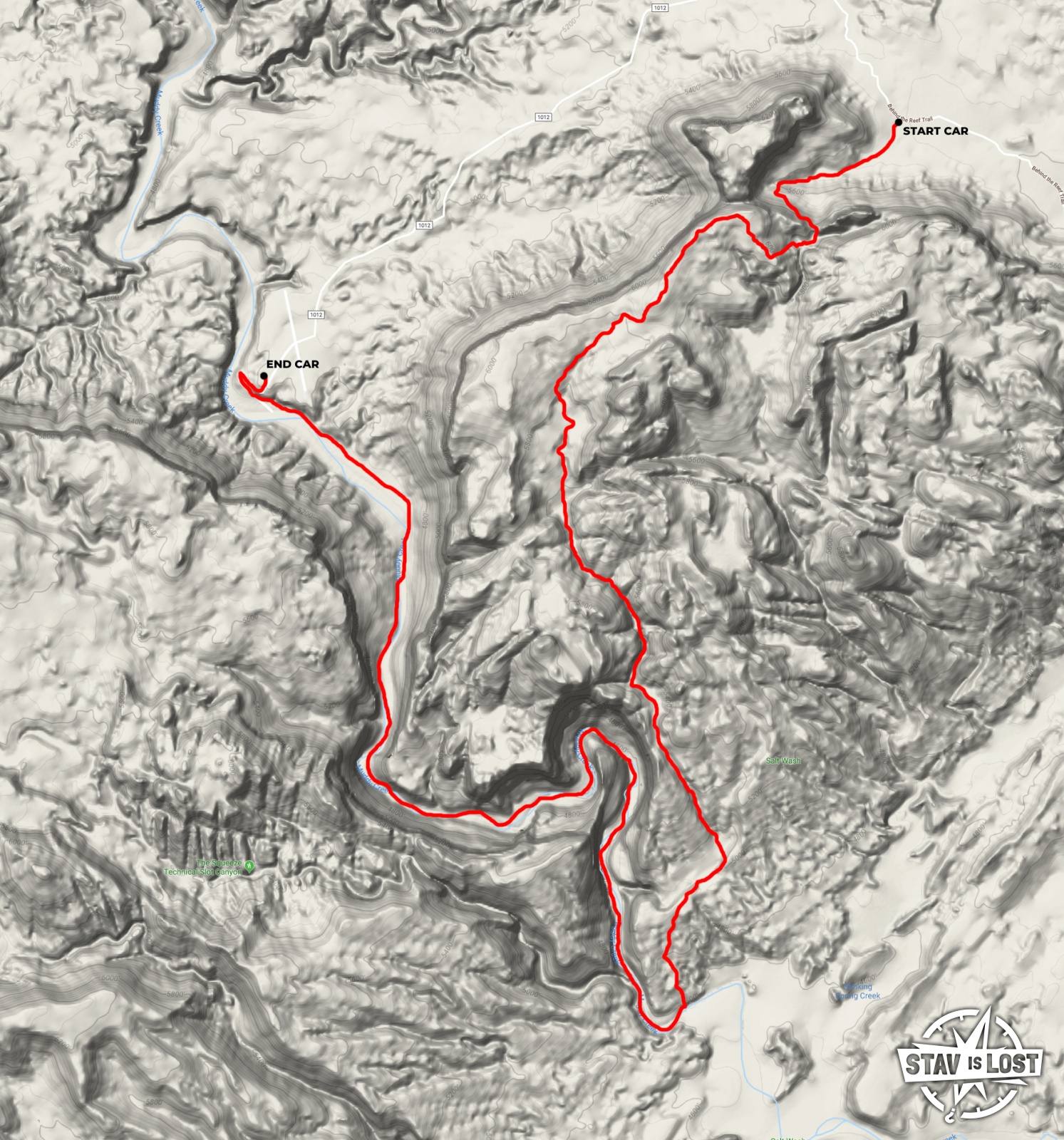 map for Knotted Rope Canyon by stav is lost