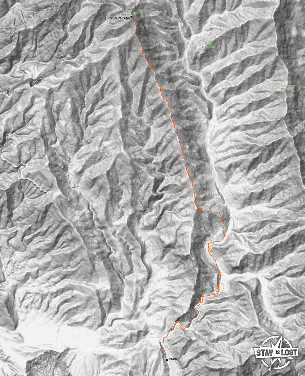 map for Virgin Peak by stav is lost