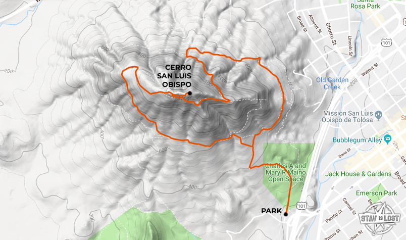 map for Cerro San Luis Obispo by stav is lost