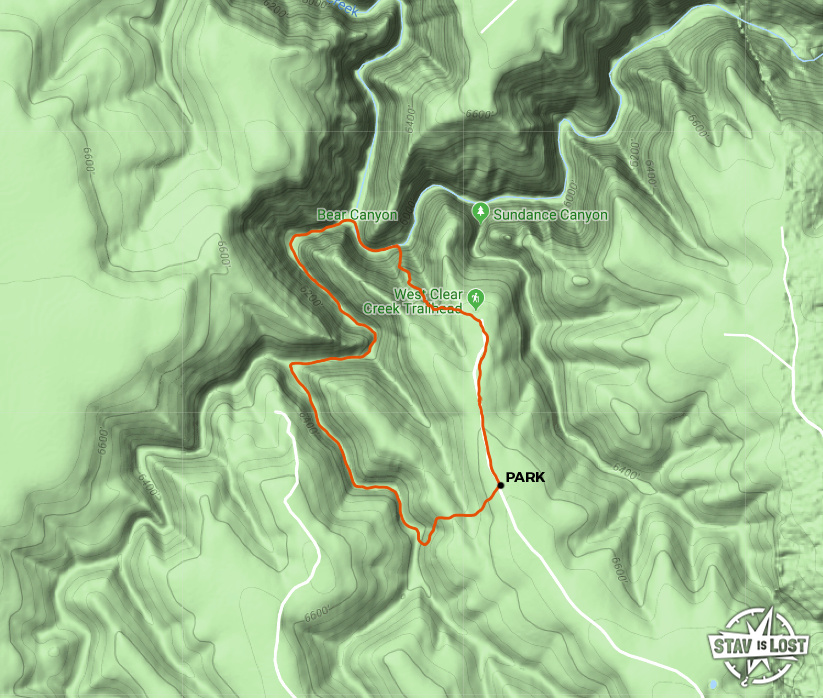 map for Bear Canyon by stav is lost