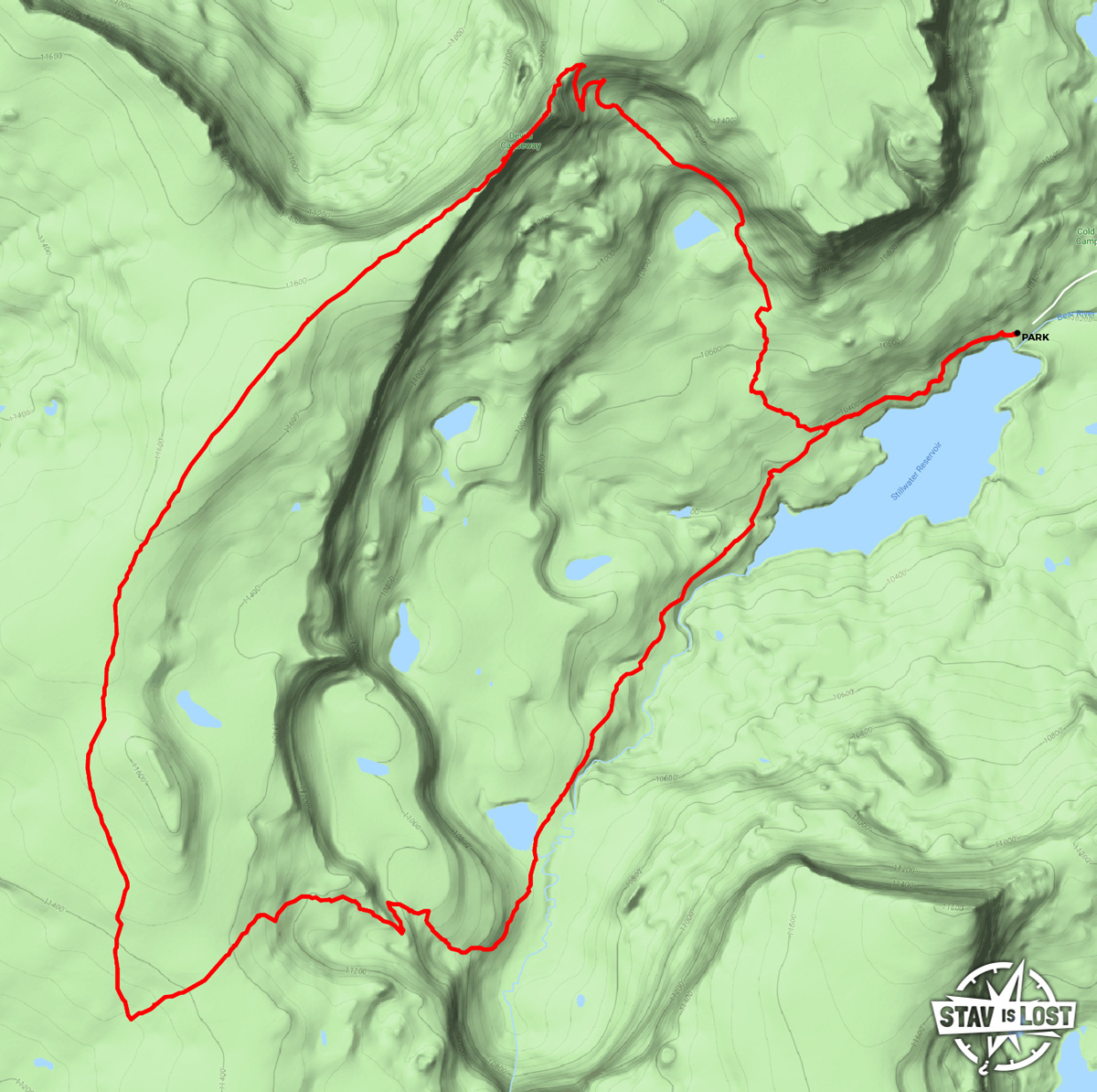 map for Devil's Causeway and Bear River Trail Loop by stav is lost