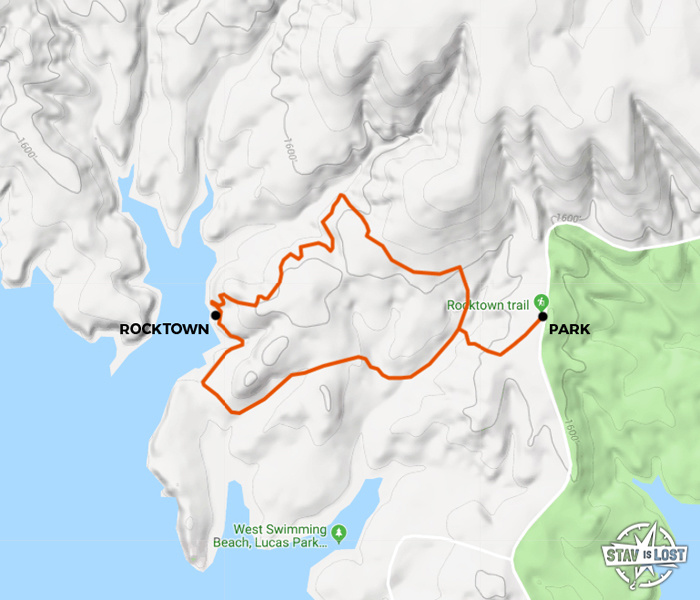 Hiking Rocktown Loop in Lucas Park (Wilson Lake), Kansas