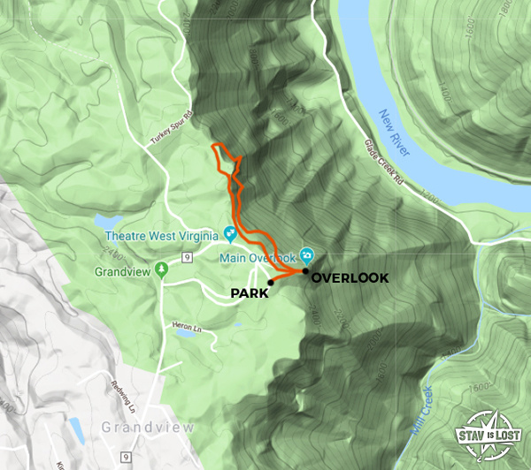 map for Castle Rock Loop by stav is lost