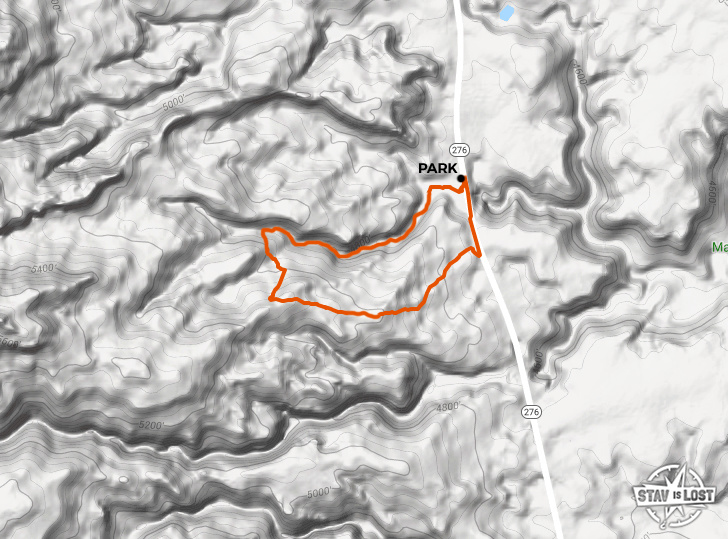 map for Maidenwater Canyon (Upper Middle Fork) by stav is lost