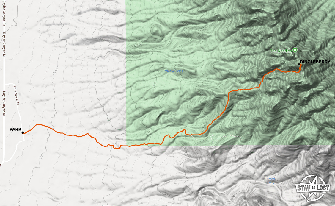 map for Dingleberry Peak by stav is lost
