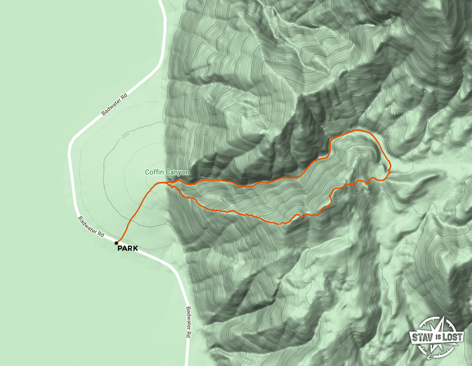map for Coffin Canyon by stav is lost