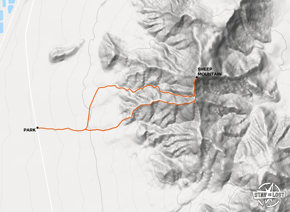 Hiking Sheep Mountain in Sheep Mountain BLM, Nevada