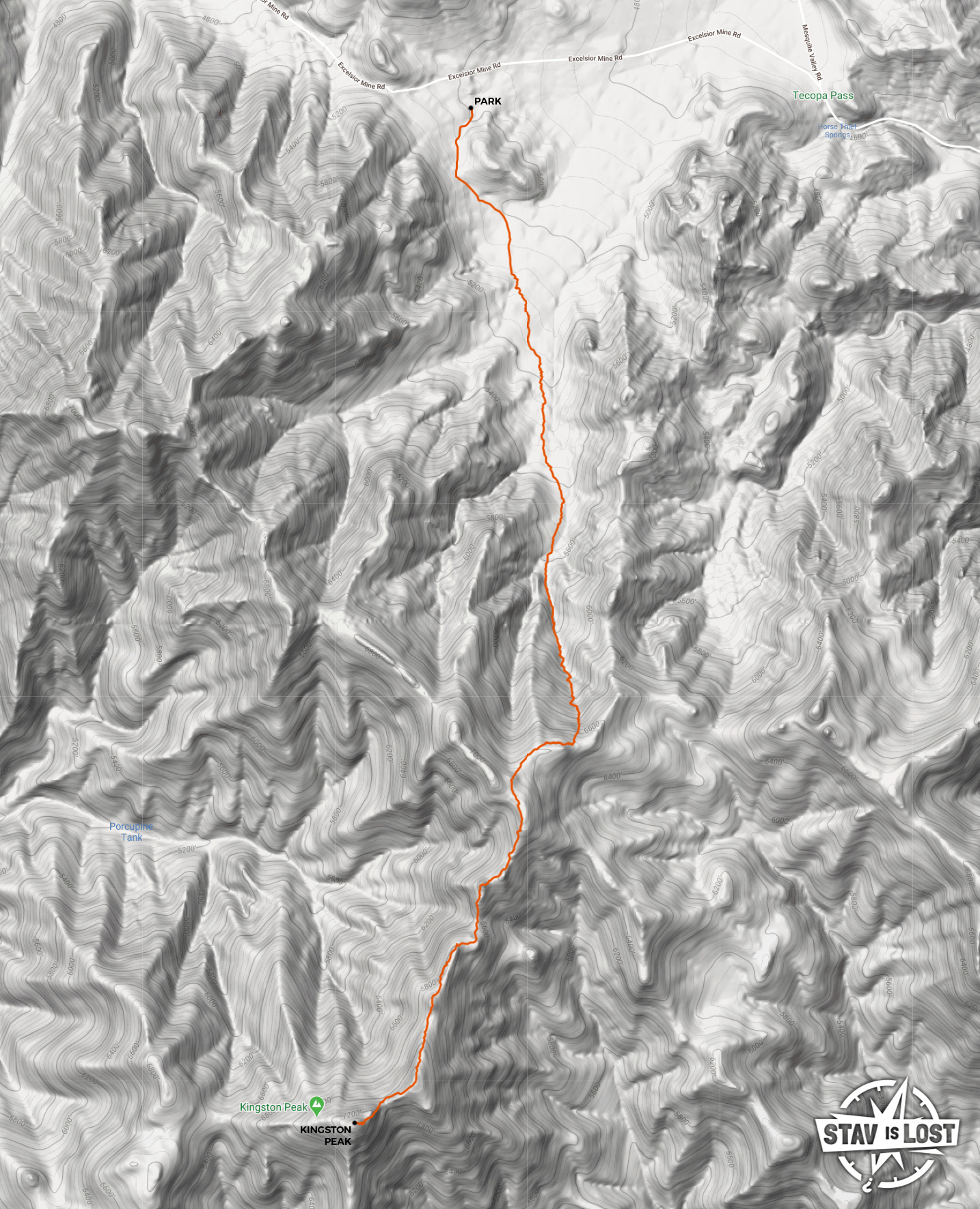 map for Kingston Peak by stav is lost