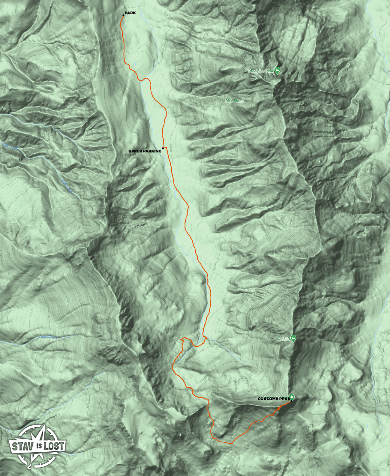 map for Coxcomb Peak by stav is lost