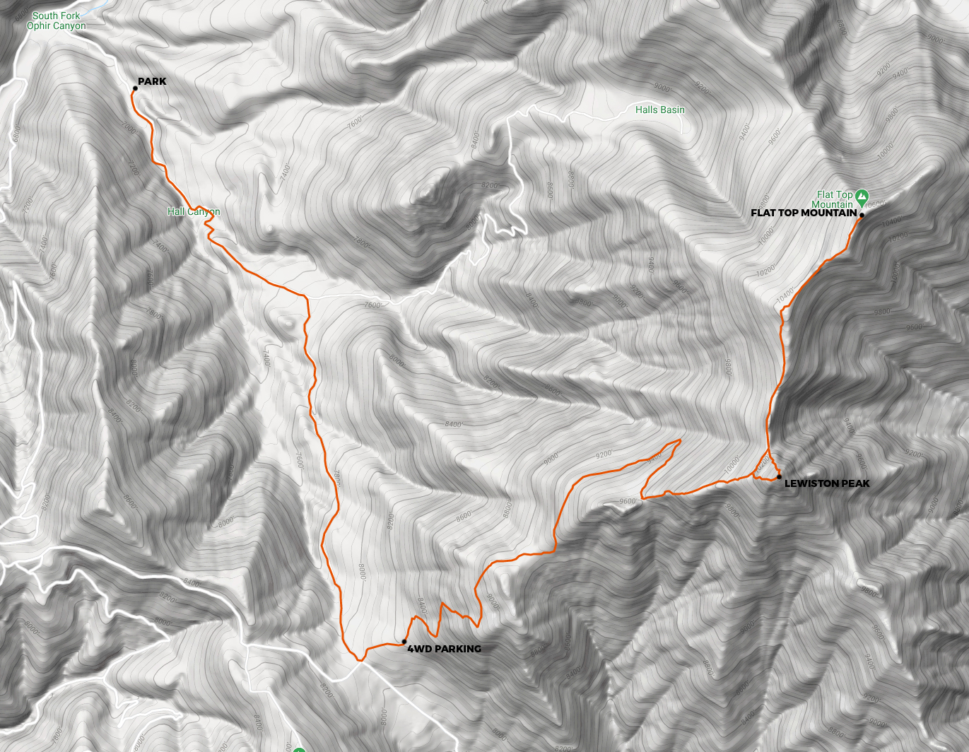 map for Flat Top Mountain by stav is lost