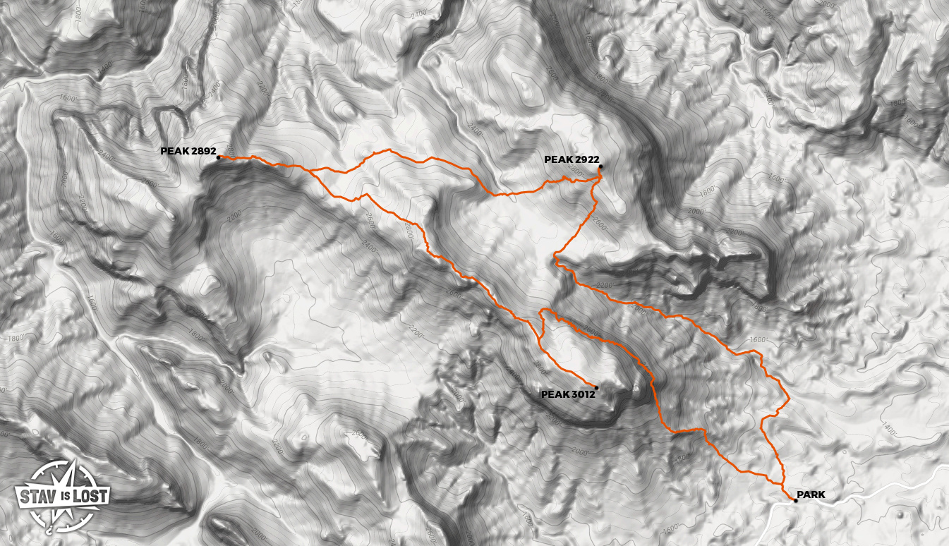 map for Central Whipple Mountains from Copper Basin by stav is lost