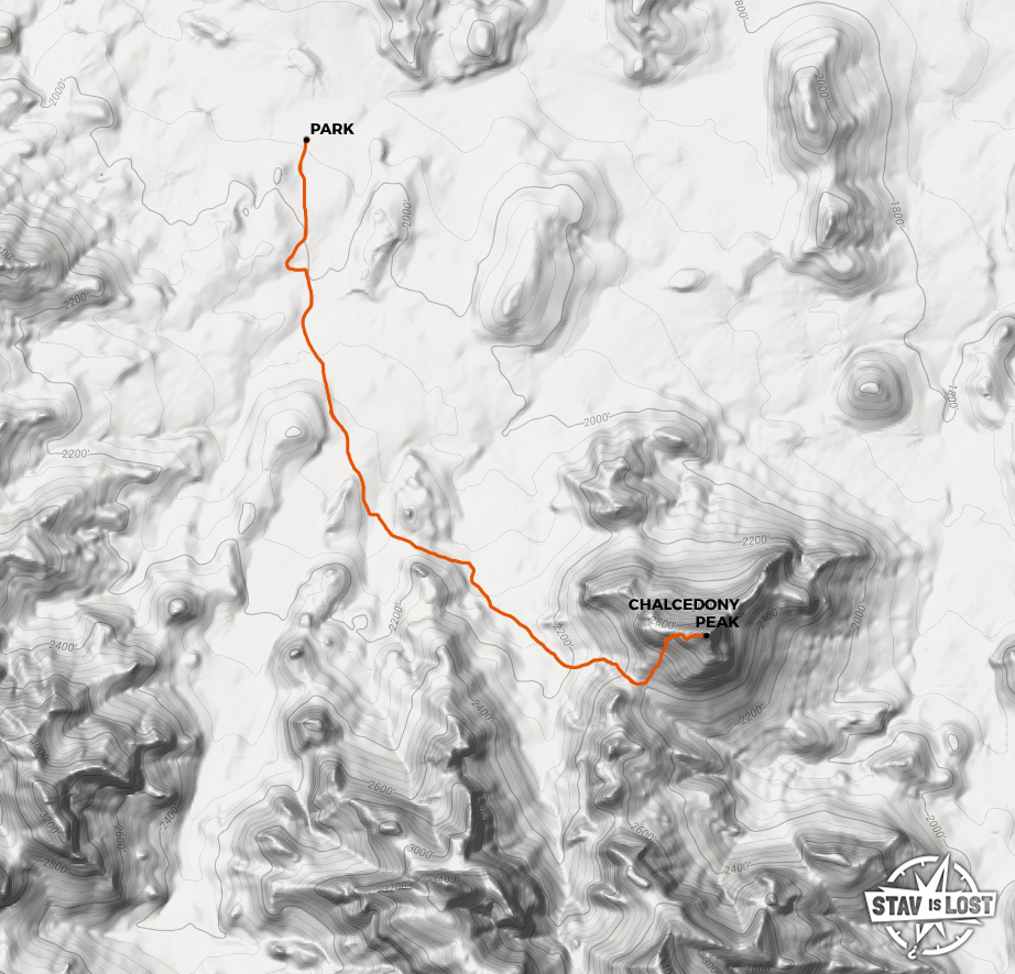 map for Chalcedony Peak by stav is lost