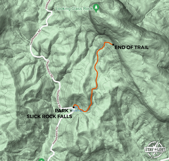 map for Slick Rock Falls by stav is lost