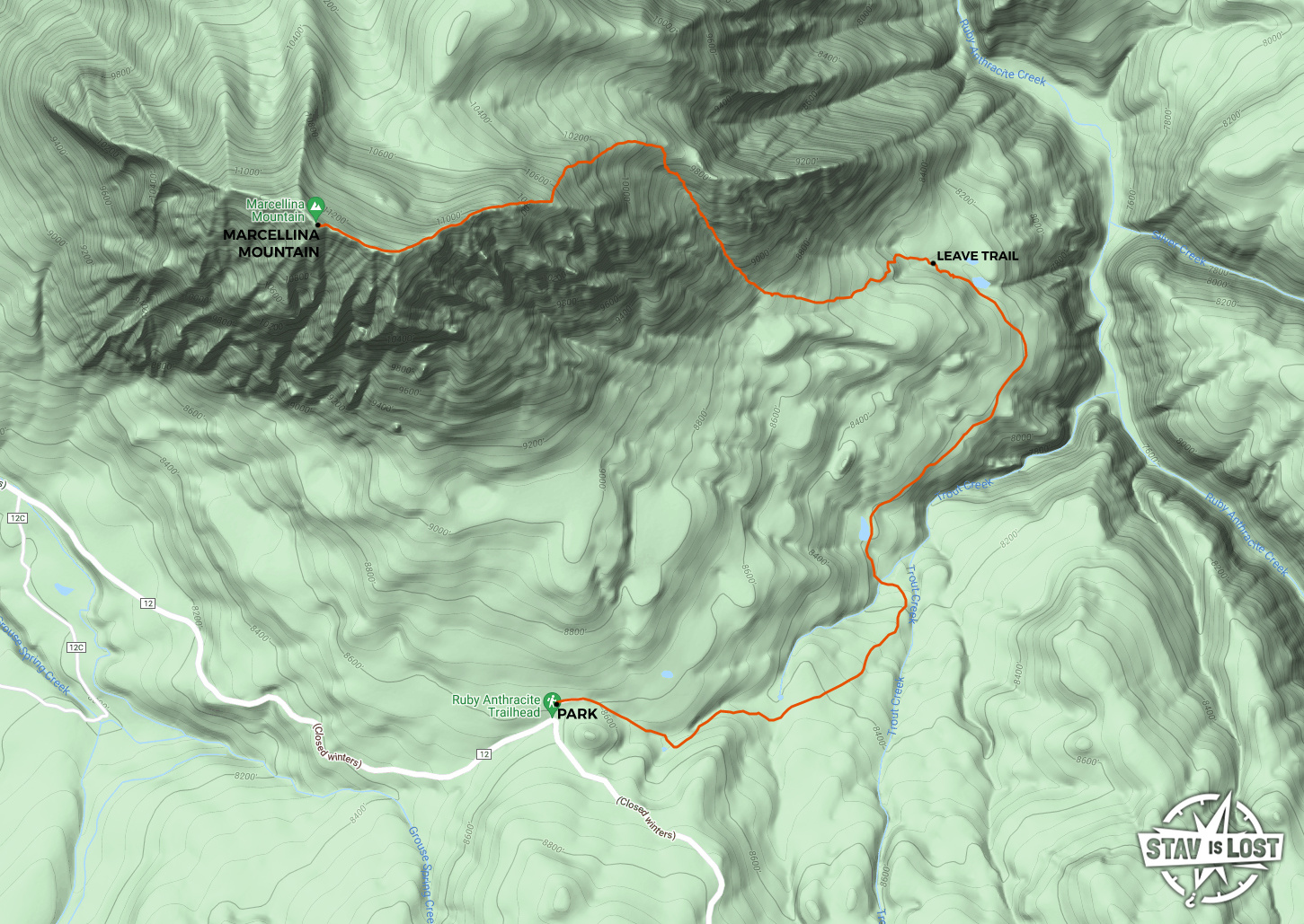 map for Marcellina Mountain by stav is lost