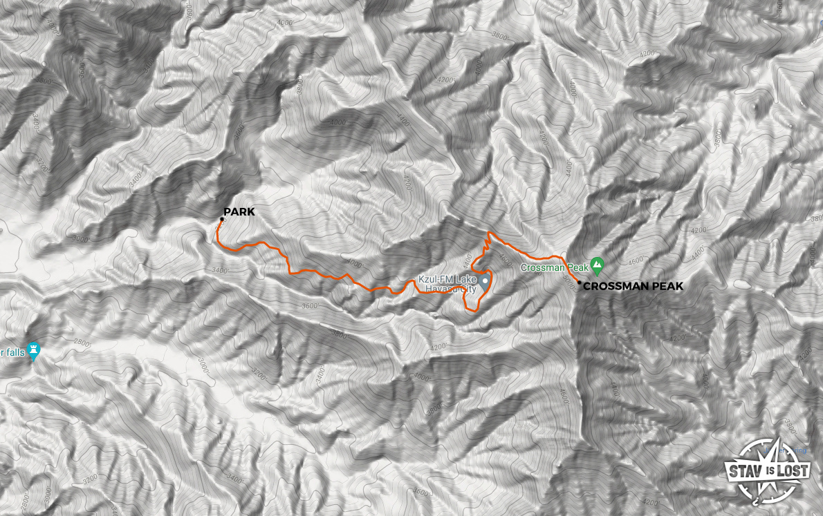 map for Crossman Peak by stav is lost