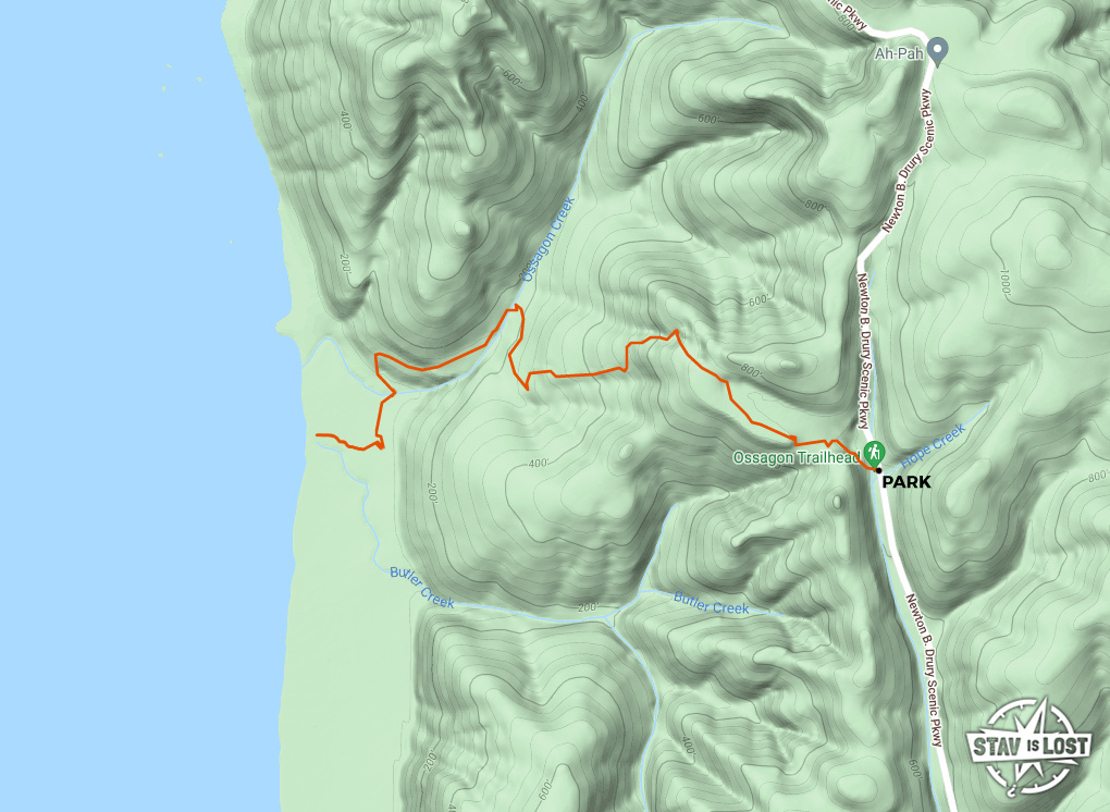 map for Ossagon Trail by stav is lost
