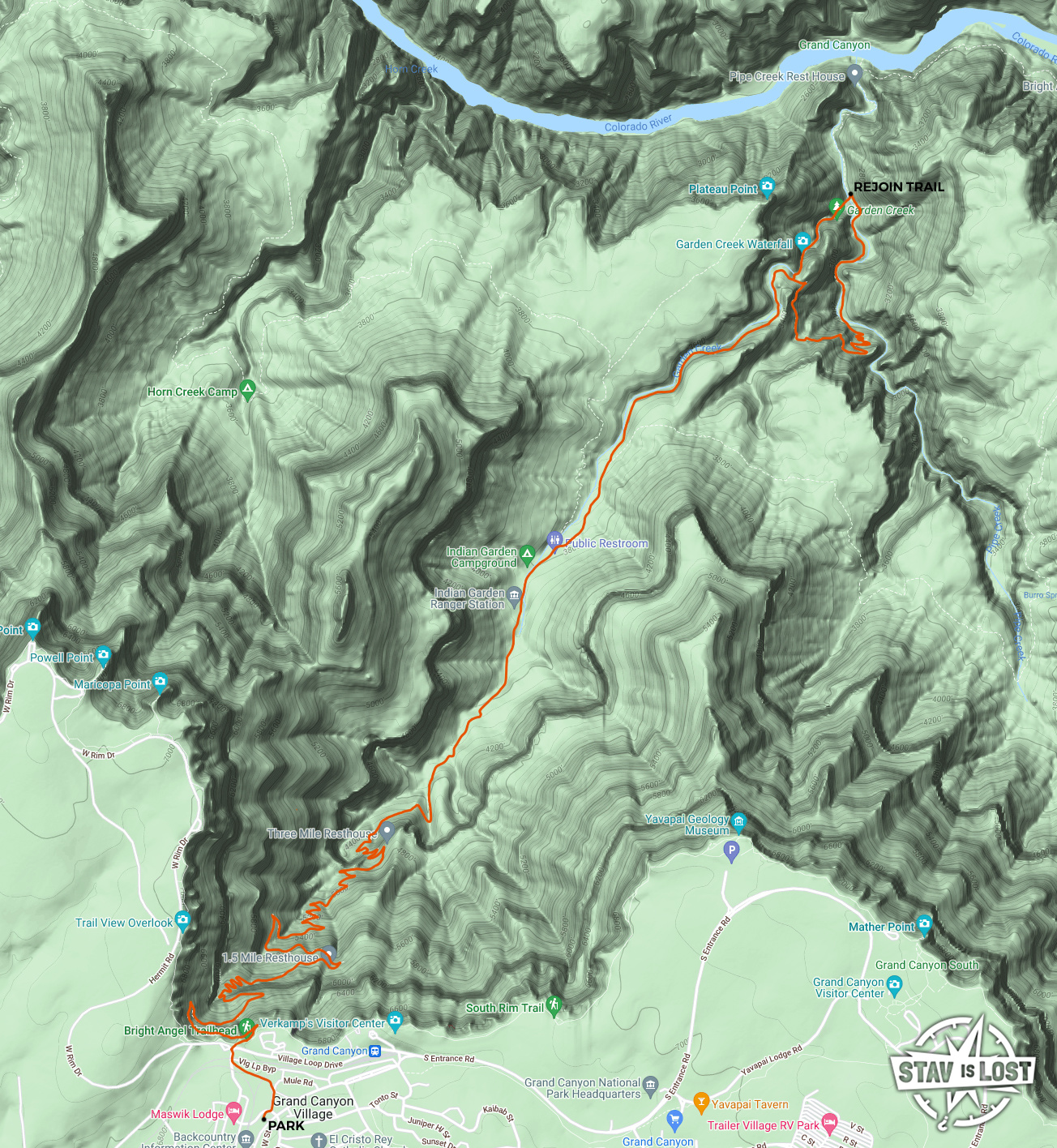 map for Garden Creek Canyon by stav is lost