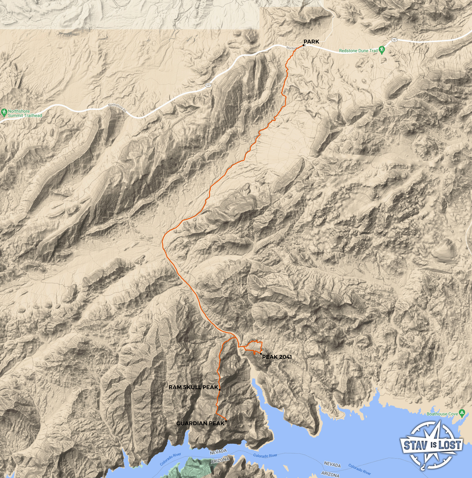 map for Ram Skull Peak and Guardian Peak by stav is lost
