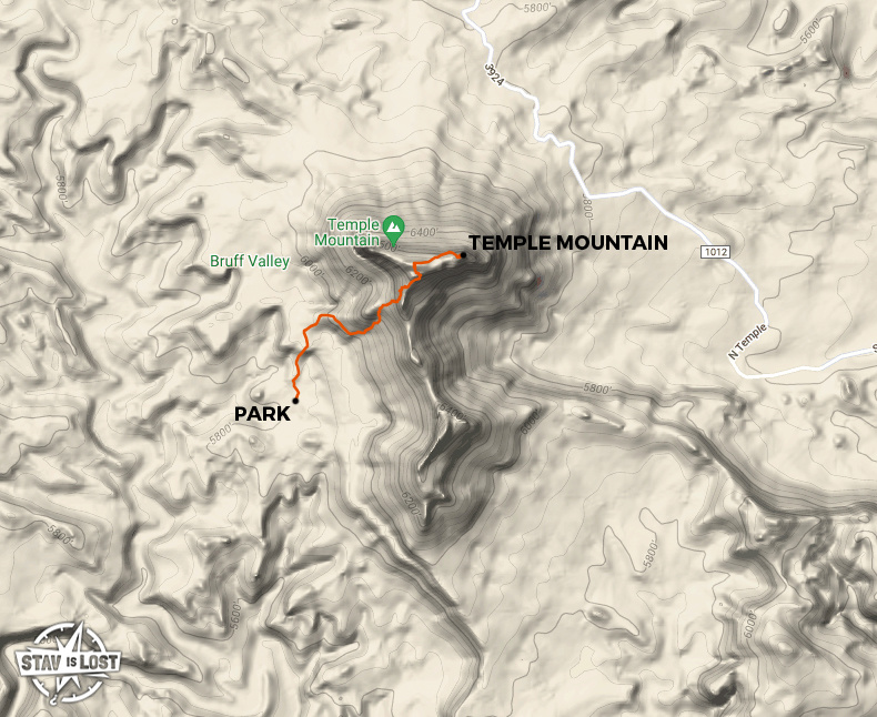 map for Temple Mountain by stav is lost