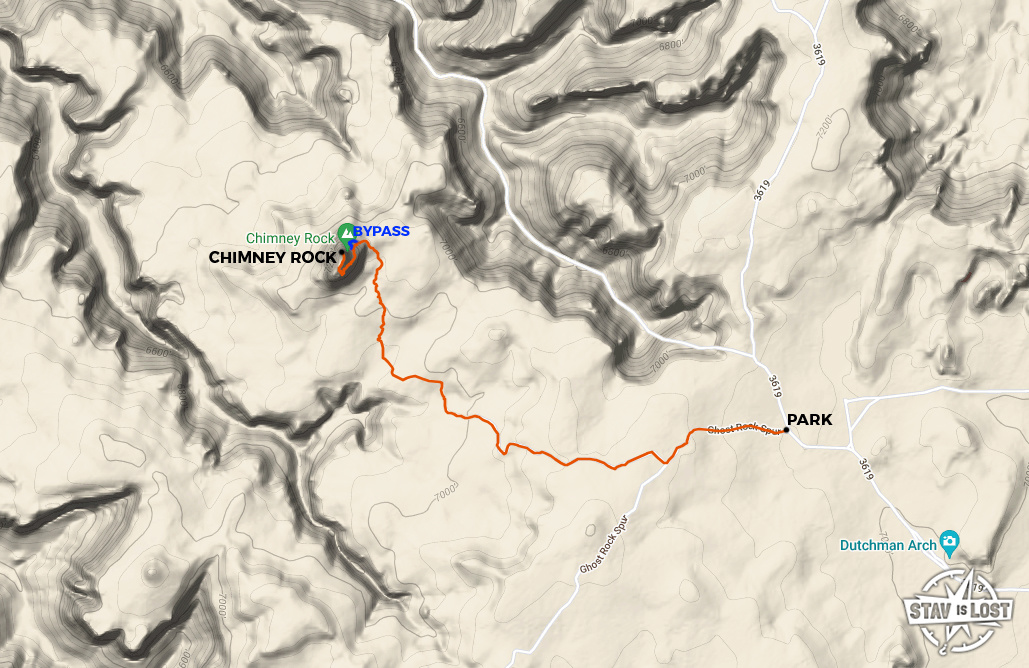 map for Chimney Rock by stav is lost