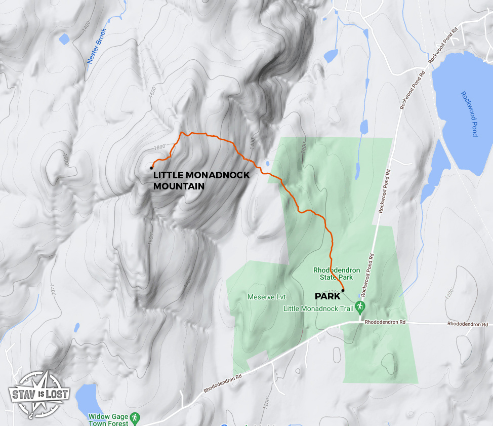 map for Little Monadnock Mountain by stav is lost