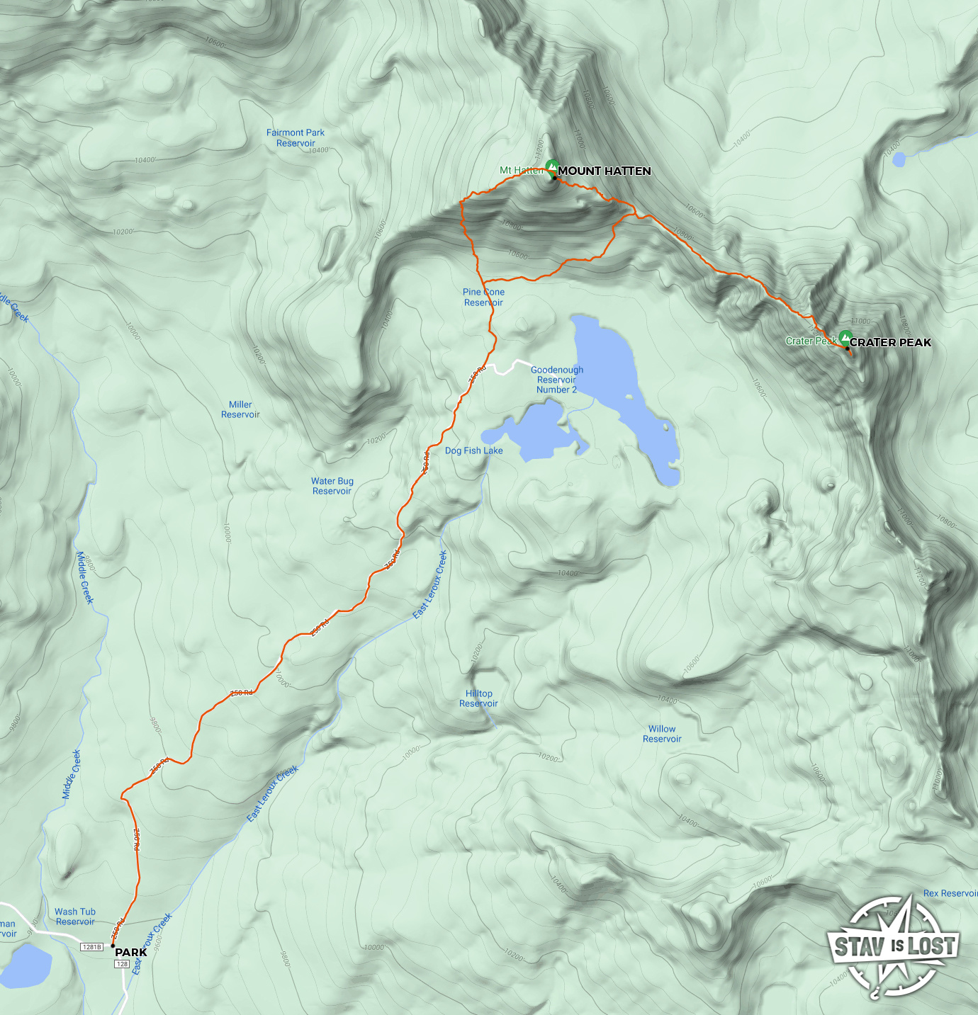 map for Mount Hatten and Crater Peak by stav is lost