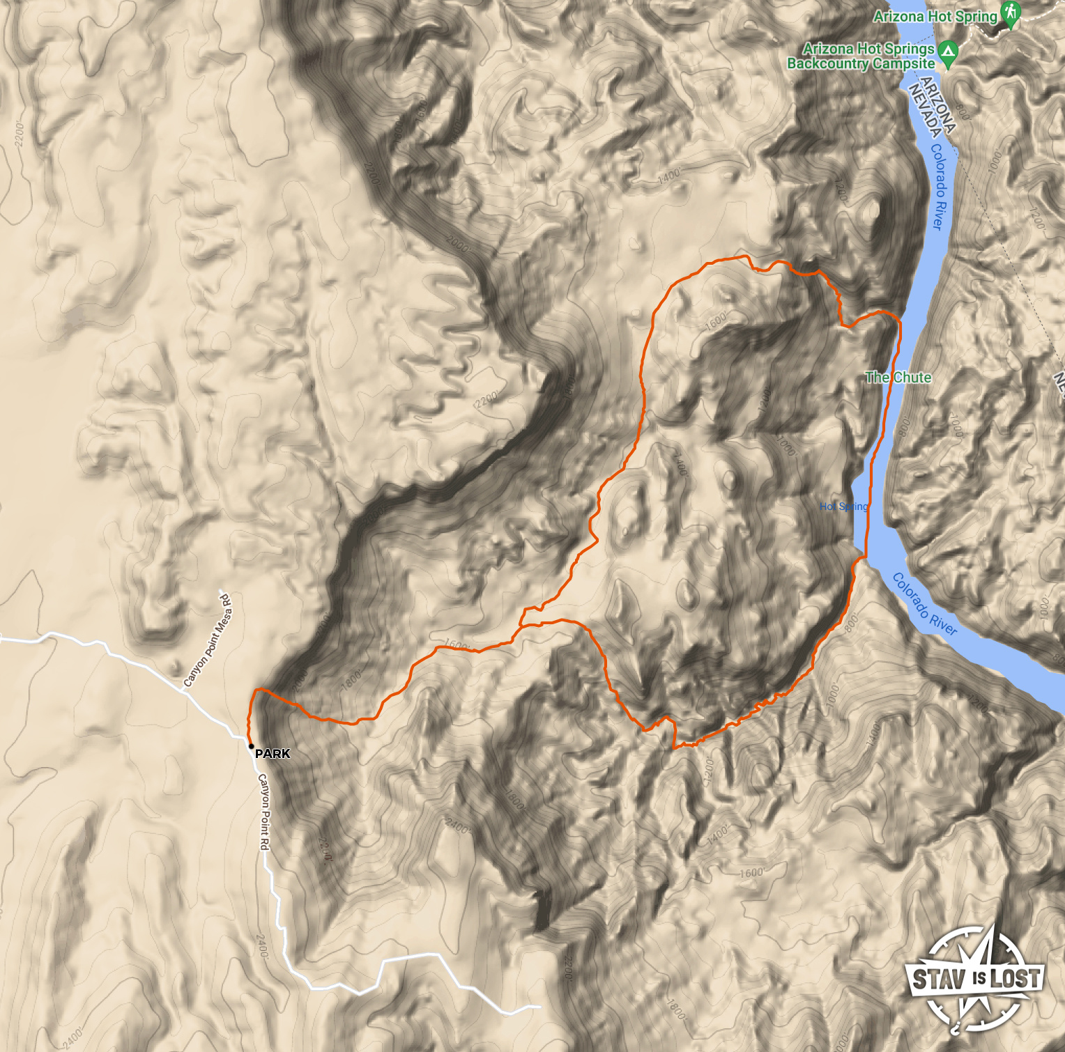 map for Death Pit Canyon by stav is lost