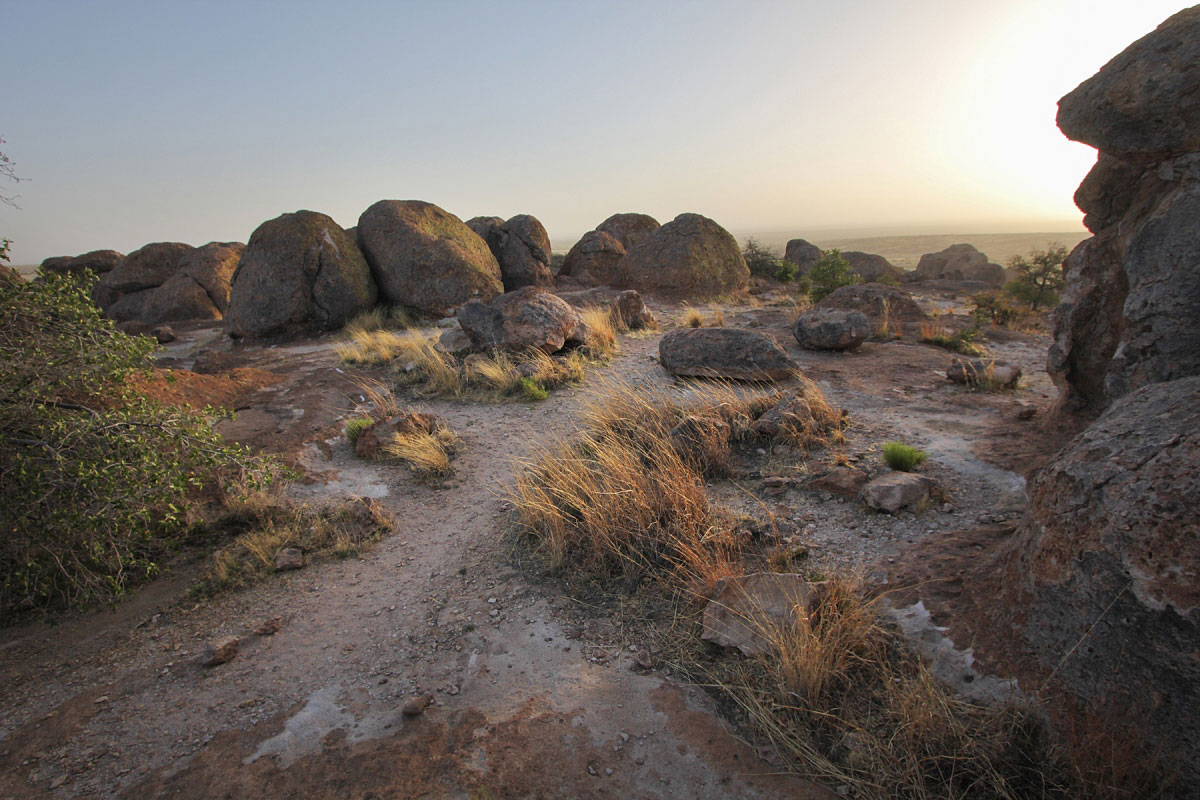 Hiking City of Rocks in City of Rocks State Park, New Mexico