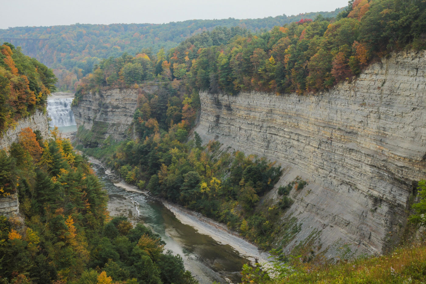 Hike Letchworth Gorge Trail from Upper to Lower Falls in Letchworth State Park, New York - Stav is Lost