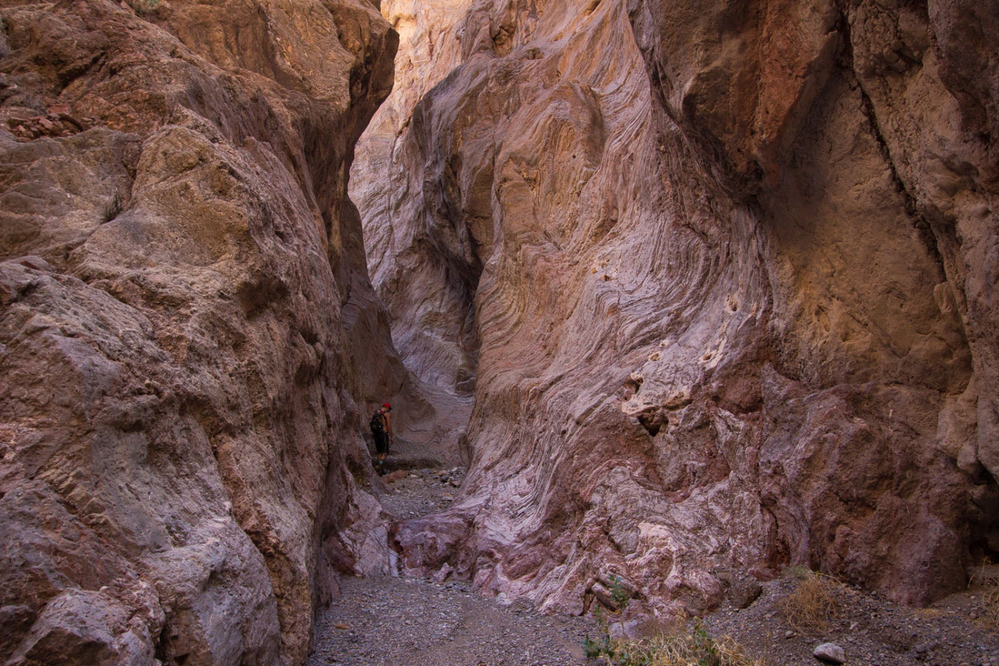 Canyoneer Red Wall and Pyromaniac Canyons in Death Valley National Park, California - Stav is Lost
