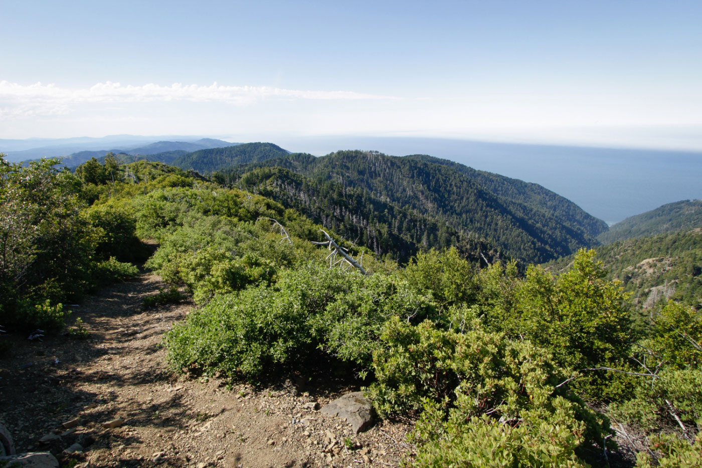 Hike King Peak from Saddle Mountain in King Range National Conservation Area, California - Stav is Lost