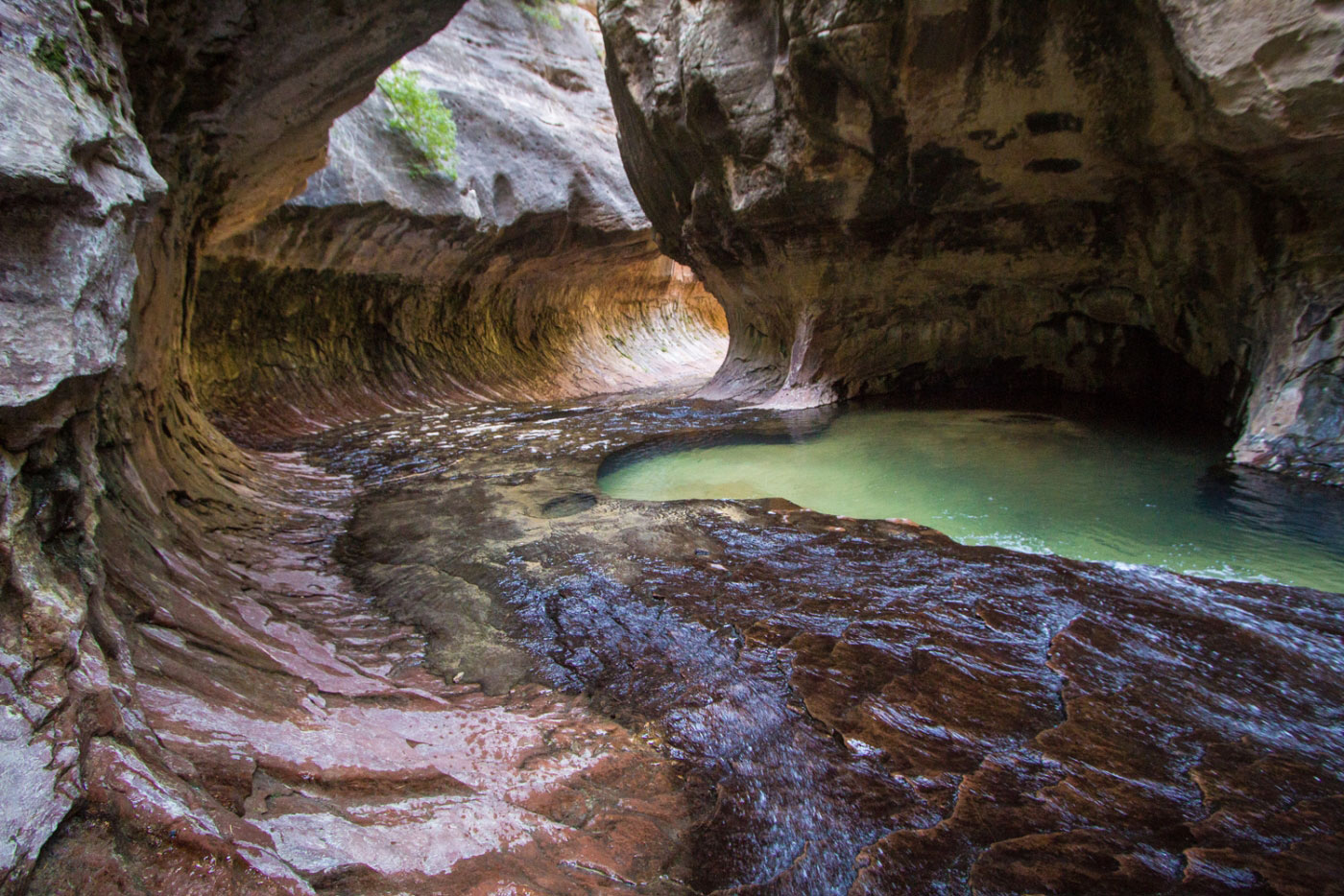 Canyoneering Russell Gulch and The Subway in Zion National Park, Utah