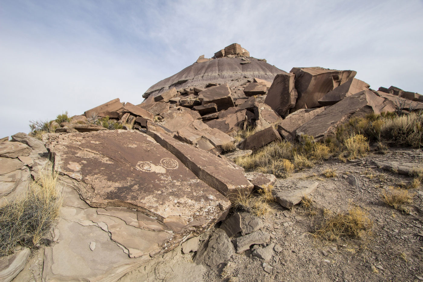 Hike Martha's Butte Petroglyphs in Petrified Forest National Park, Arizona - Stav is Lost