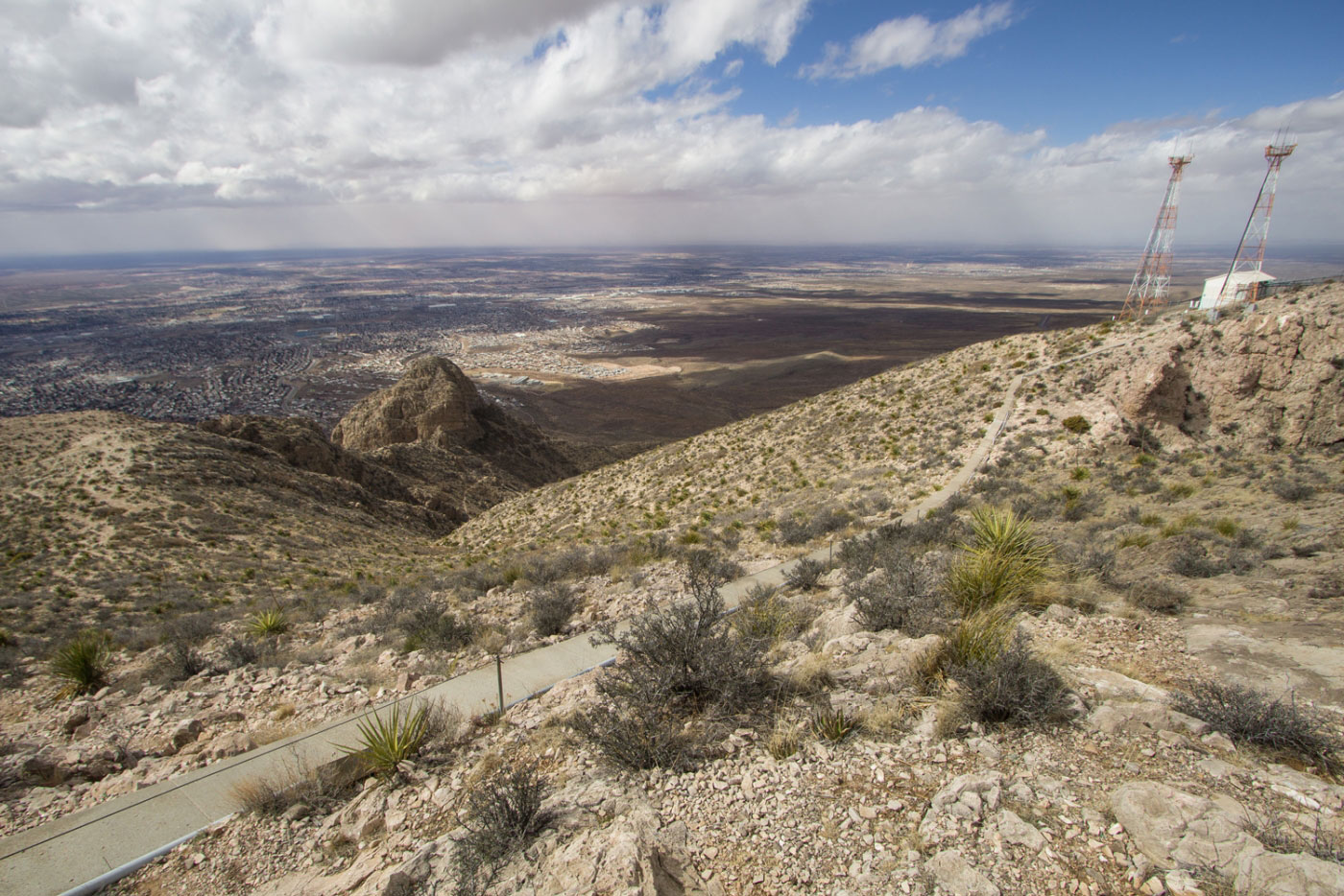 Mammoth Rock via Ron Coleman Trail South in Franklin Mountains State Park, TX