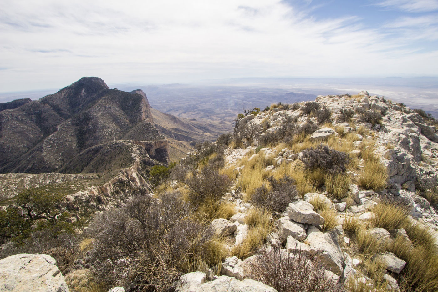 Hike Guadalupe, Shumard, Bartlett, Bush Loop in Guadalupe Mountains National Park, Texas - Stav is Lost