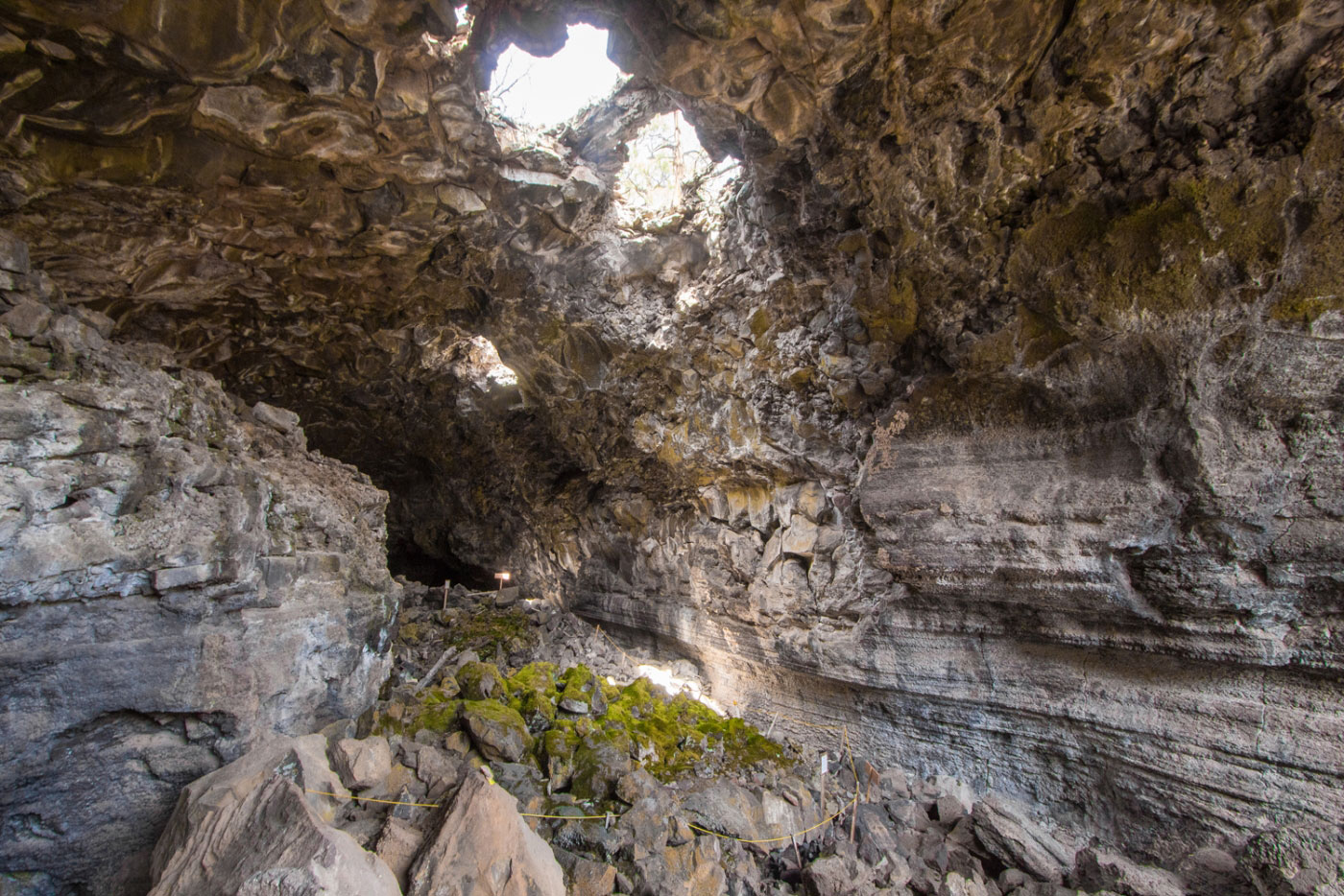 Big Skylight Cave, Four Windows Cave, Giant Ice Cave in El Malpais National Monument, NM