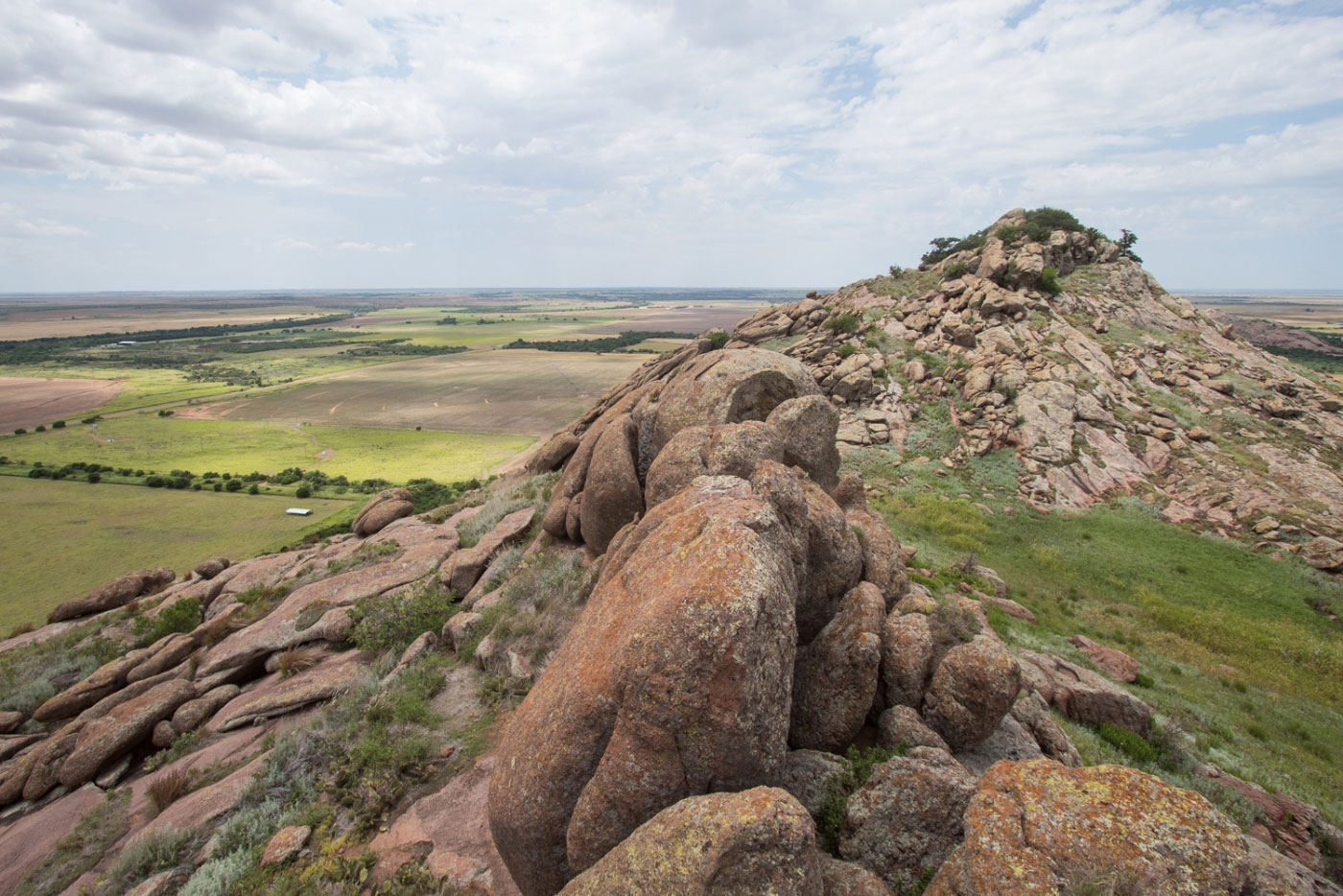 Hiking Baldy Point Area in Quartz Mountain State Park, Oklahoma