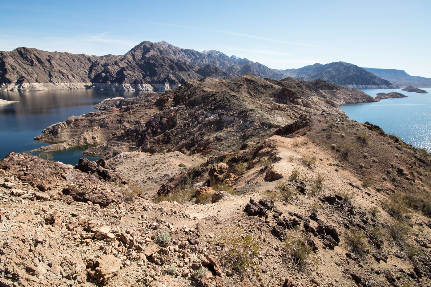 Hike Auxiliary Point via Pinto West Peak in Lake Mead National Recreation Area, Nevada - Stav is Lost