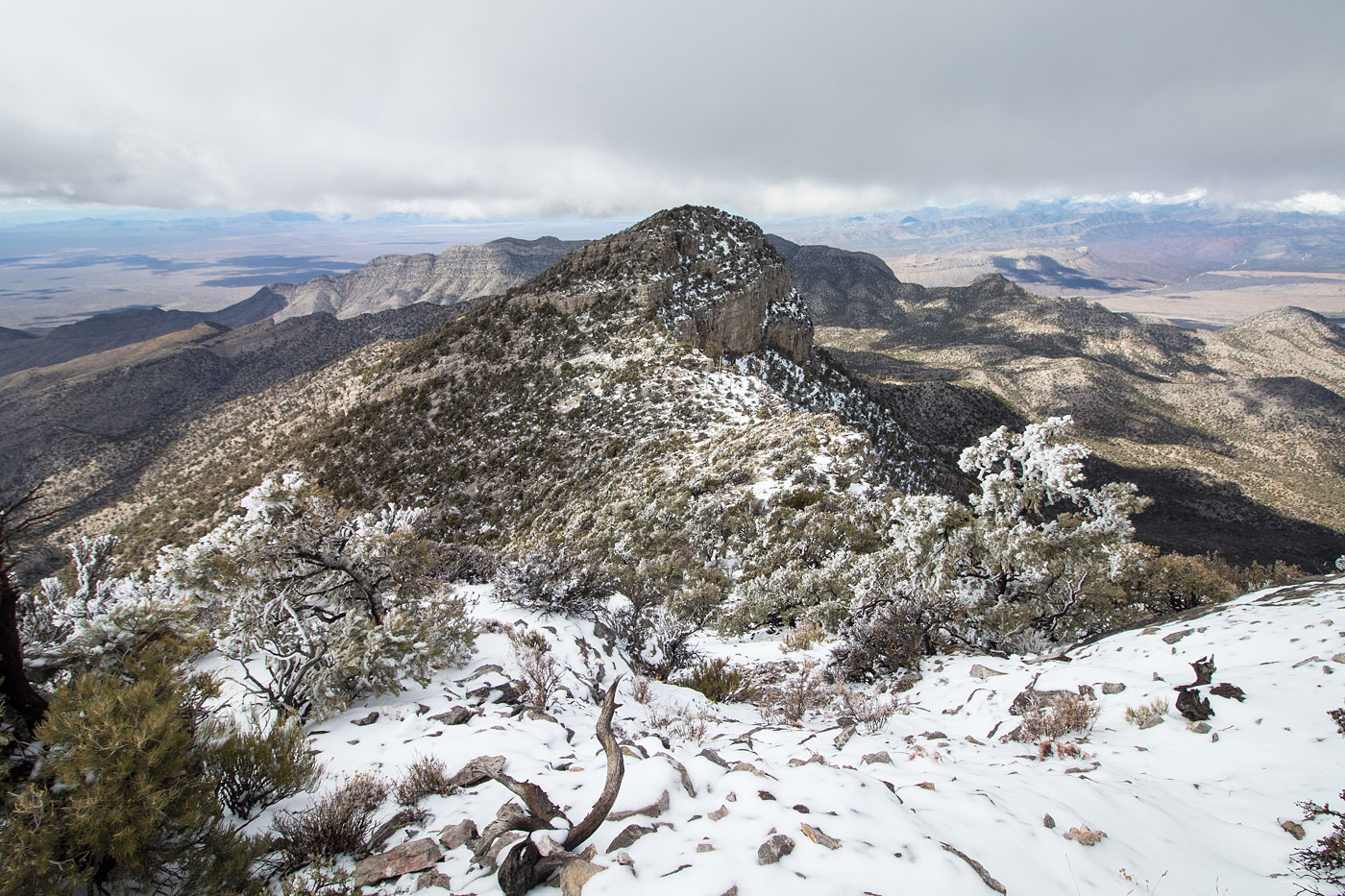 Hiking Potosi Mountain in Spring Mountains National Recreation Area, Nevada