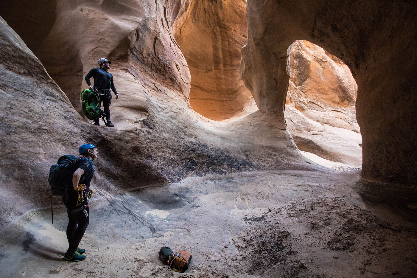 Canyoneer The Squeeze in San Rafael Swell BLM, Utah - Stav is Lost
