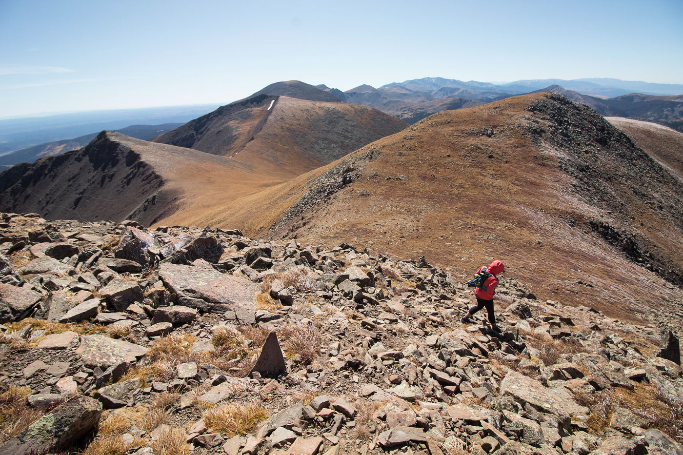 Hike Trinchera Peak to Cuatro Peak Traverse in San Isabel National Forest, Colorado - Stav is Lost