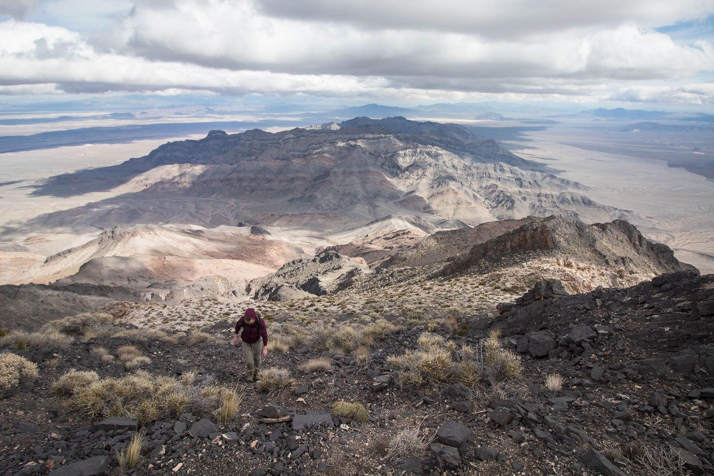 Hiking Pyramid Peak in Death Valley National Park, California