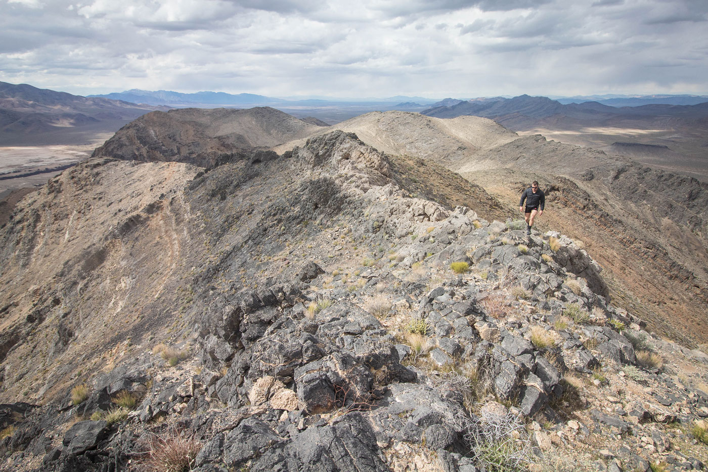 Hiking High Peak in Southern Nevada District BLM, Nevada