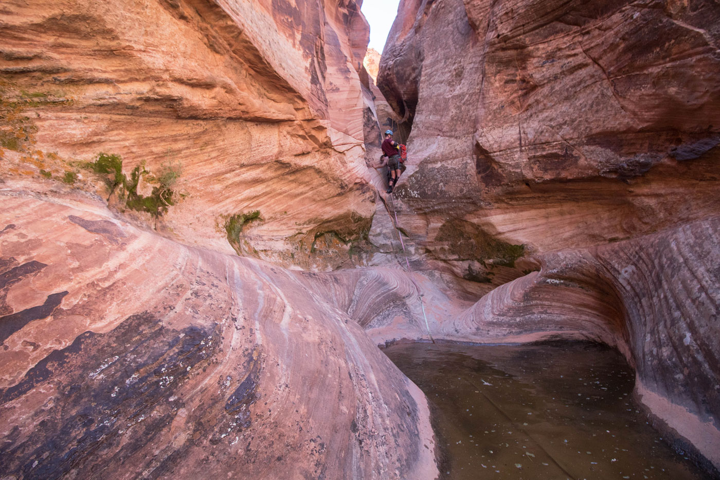 Canyoneer Spencer Canyon in Grand Staircase - Escalante National Monument, Utah - Stav is Lost