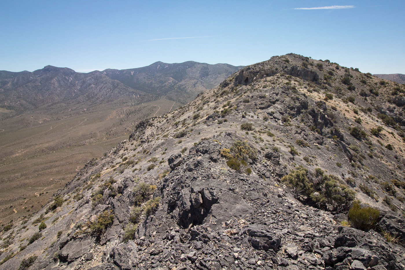 Hike Jaybird Benchmark in Spring Mountains National Recreation Area, Nevada - Stav is Lost