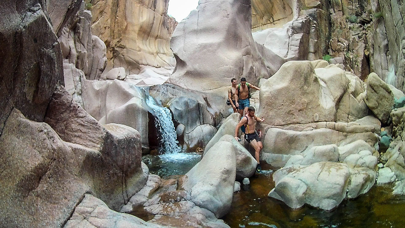 Canyoneer Lower Salome Creek (The Jug) in Tonto National Forest, Arizona - Stav is Lost